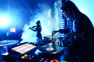 Performance during Innovaway's birthday party